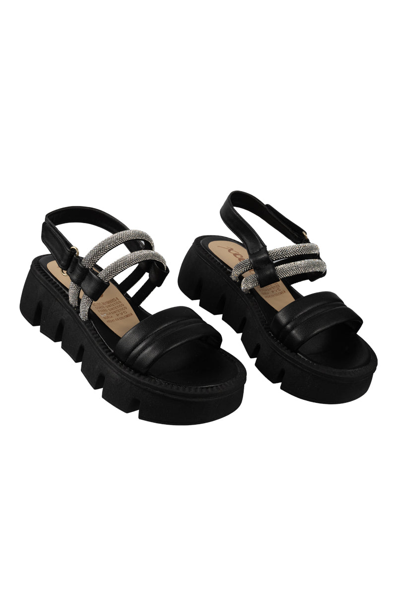 CANOAS CON PLATAFORMA Y STRASH DE BRILLOS