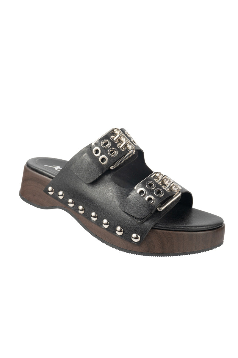 SANDALIA EN SUELA TIPO MADERA