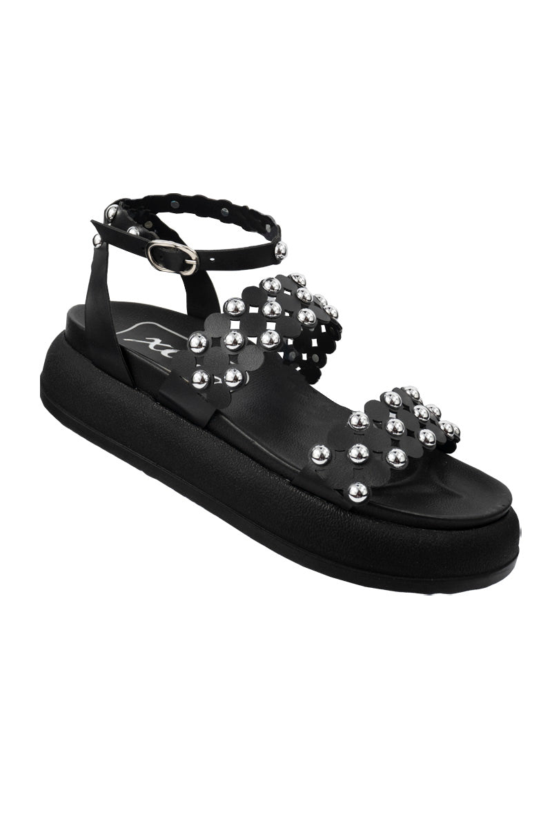 SANDALIAS TIPO PLATAFORMA  CON TACHES