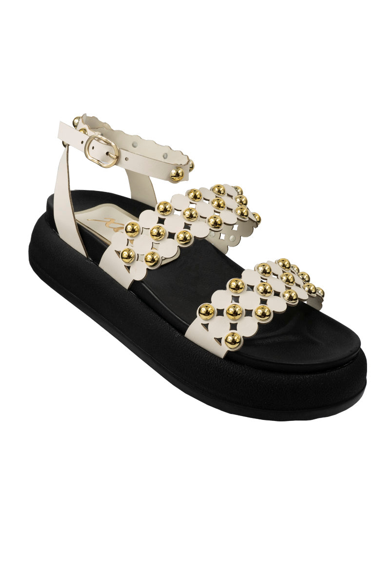 SANDALIAS TIPO PLATAFORMA  CON TACHES