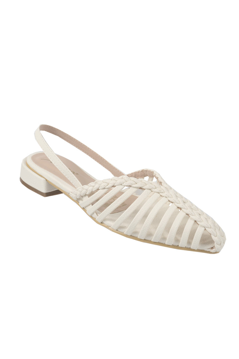 ZUECO EN CAPELLADA DE TRENZAS